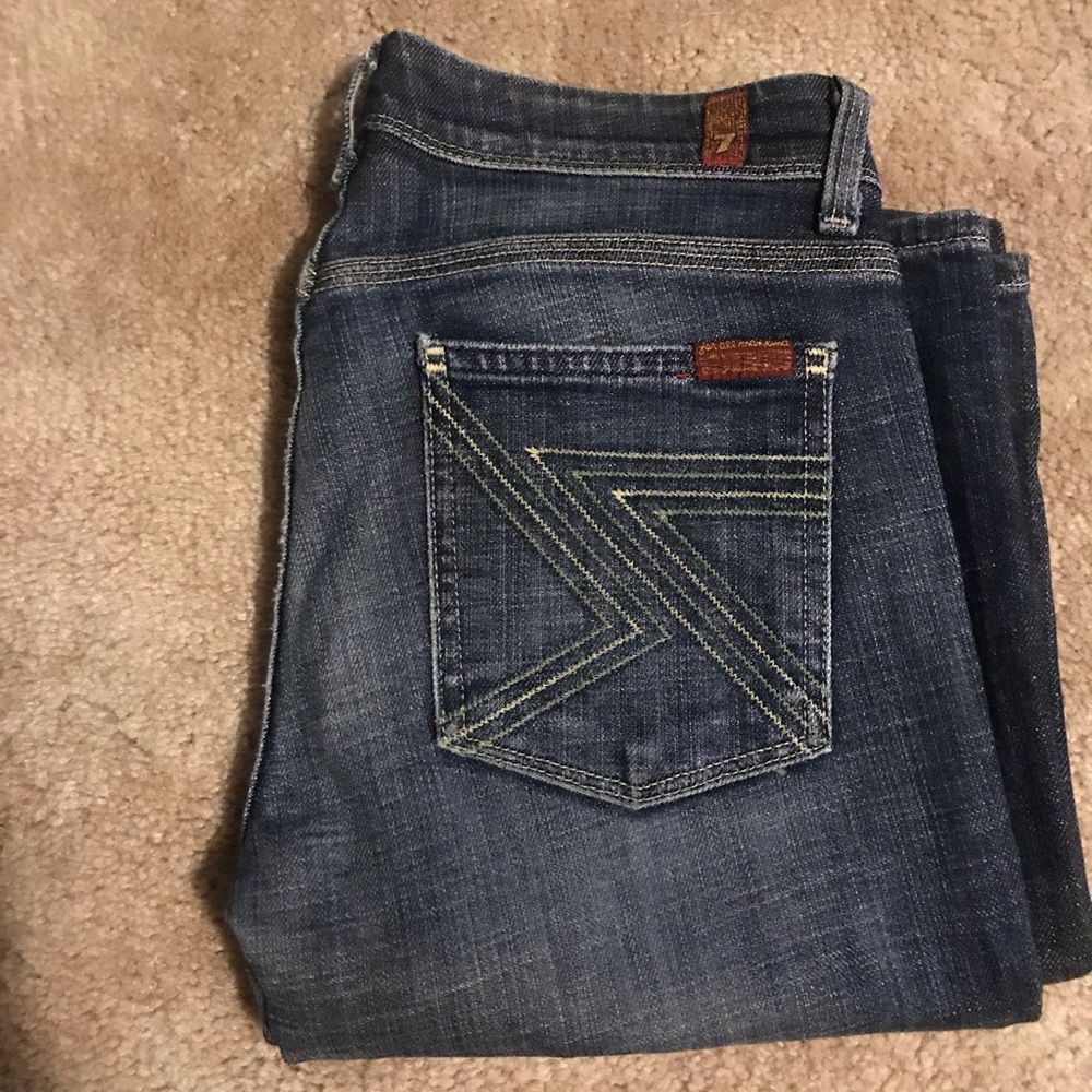 Zigzag pocket Bootcut 7 for all mankind jeans